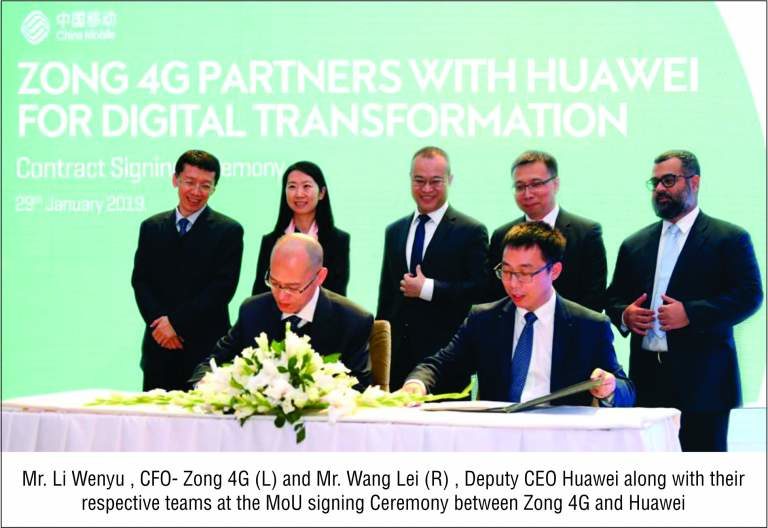 Zong 4G and Huawei join hands for digital transformation