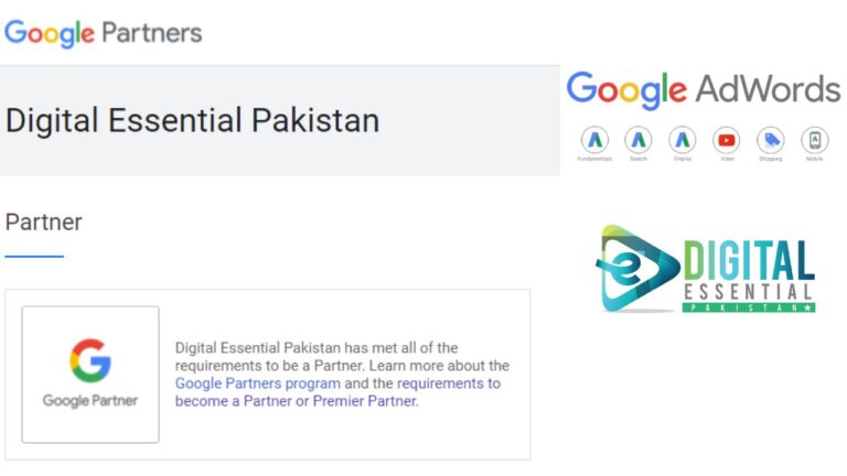 Pakistan Based Digital marketing Agency Listed in Google Partner Agency 2021