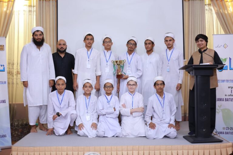 Students of Jamia Baitussalam attended Taleem-e-Amn, first of its kind peace camp for the students of a religious seminary