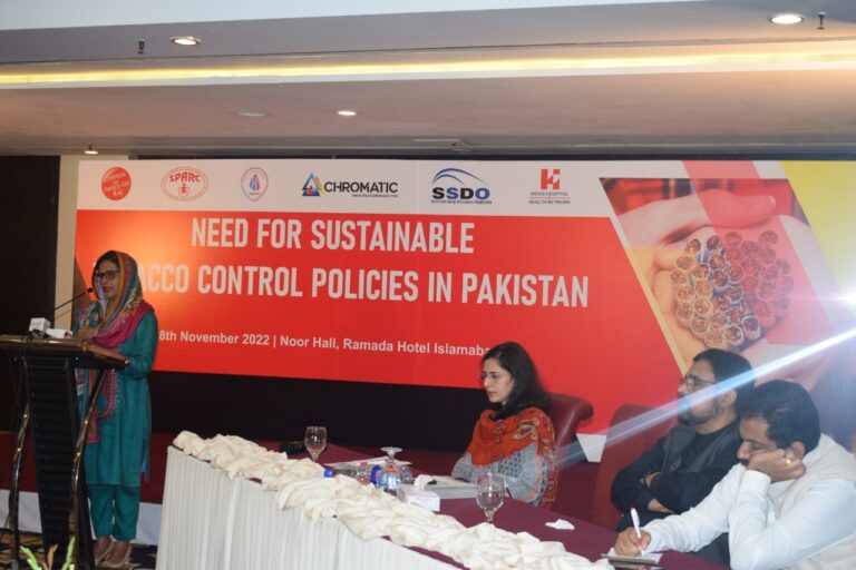 Multi-sector Collaboration required for Sustainable Tobacco Control Program in Pakistan