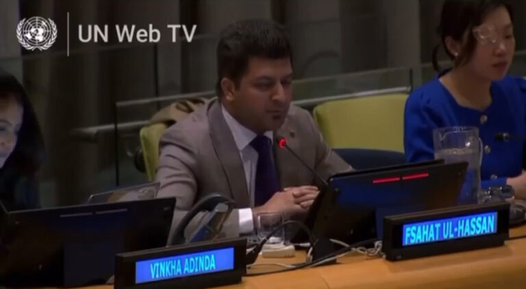 Empowering Youth: Pakistani Representative Urges Greater Participation in Intergovernmental Decision-Making at UN Youth Forum