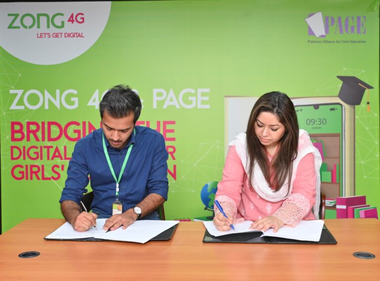 Zong 4G Joins Forces with PAGE to Empower Girls’ Education in Pakistan