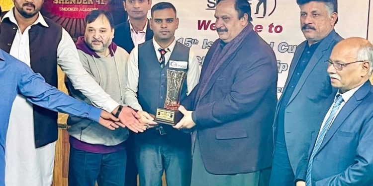 Abdul Javed Jr. Clinches Islamabad Cup Senior Snooker Championship for the Fourth Consecutive Time